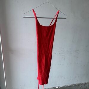 NWT Superdown Vibrant Red Ribbed Dress